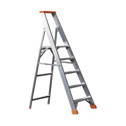 Trapladder met platform